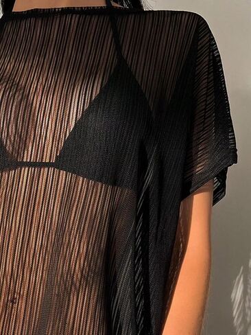 Womens Swimsuit Cover Up Bathing Suit Coverup for Swimwear Mesh Beach Vacation Pool Swim Suit 2025 in Saudi Arabia