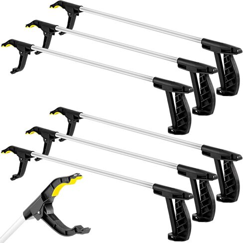 Sabary 10 Pcs Operation Christmas Grabber Reacher Trash Pickers Tool 30'' Long Upper Bulk Litter Grabber Heavy Duty Handy Mobility Aids Pick up Lightweight Nonslip Claw Elderly Arm Extension Stick in Saudi Arabia
