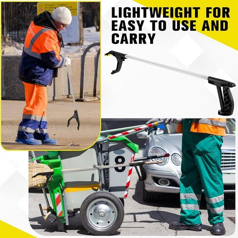 Sabary 10 Pcs Operation Christmas Grabber Reacher Trash Pickers Tool 30'' Long Upper Bulk Litter Grabber Heavy Duty Handy Mobility Aids Pick up Lightweight Nonslip Claw Elderly Arm Extension Stick in Saudi Arabia