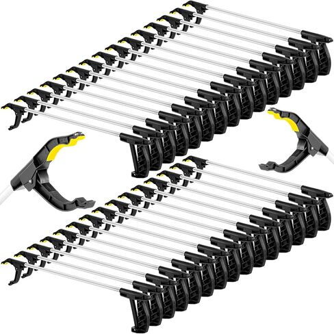 Sabary 10 Pcs Operation Christmas Grabber Reacher Trash Pickers Tool 30'' Long Upper Bulk Litter Grabber Heavy Duty Handy Mobility Aids Pick up Lightweight Nonslip Claw Elderly Arm Extension Stick in Saudi Arabia