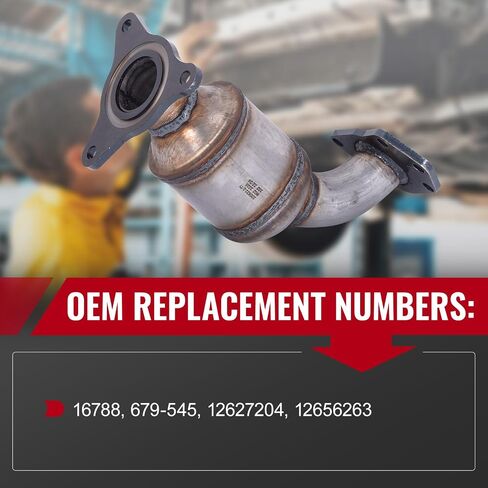 TOPAZ 679-545 Front Catalytic Converter Compatible with Chevrolet Malibu 2013 2014 2015,Malibu Limited 2016, Impala 2014-2016 Buick Envision 2017-2020 2.5L L4 Replace# 12627204, 12656263 EPA Compliant in Saudi Arabia