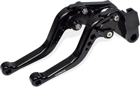 Short Brake Clutch Lever Set Compatible with Royal Enfield Himalayan 450 Guerrilla 450 2024 2025, CNC Aluminum Alloy Made (Black) in Kuwait