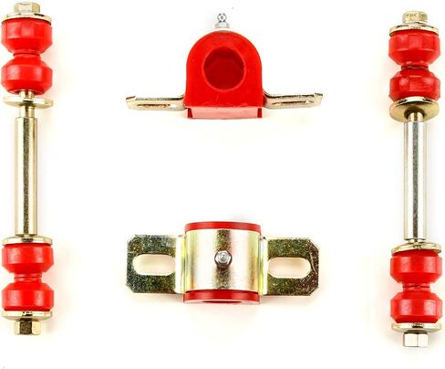 Red Polyurethane Sway Bar Links and Bushings Set Compatible with Pontiac GTO/LeMans/Tempest OEM Spec Replacements (4 Piece Kit) in Saudi Arabia