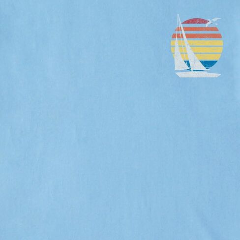 Life is Good. Men's Just Add Water Sailboat LS Crusher-Lite Tee, Cool Blue, Medium in Saudi Arabia