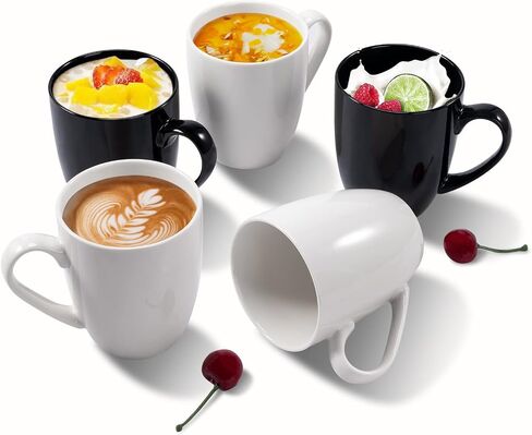 Urbanstrive 16 oz Large Coffee Mugs Set of 4 Ceramic Coffee Mug Multicolor Coffee Cups Tea Cups Idea Gift for Women Men House Warming Gifts New Home Office, Multicolor 4 Pack in Kuwait