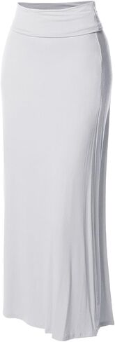 Women's Awesome 21 Stylish Fold Over Flare Long Maxi Skirt in Kuwait