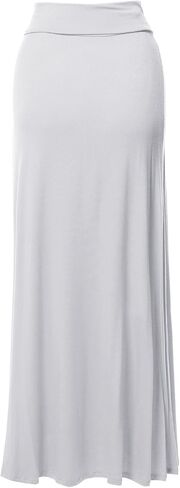 Women's Awesome 21 Stylish Fold Over Flare Long Maxi Skirt in Kuwait