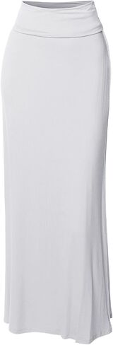Women's Awesome 21 Stylish Fold Over Flare Long Maxi Skirt in Kuwait