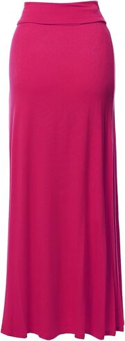 Women's Awesome 21 Stylish Fold Over Flare Long Maxi Skirt in Kuwait
