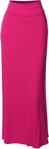 Women's Awesome 21 Stylish Fold Over Flare Long Maxi Skirt in Kuwait