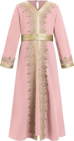 Obeeii Girls Muslim Ramadan Abaya Kids Long Long in Kuwait