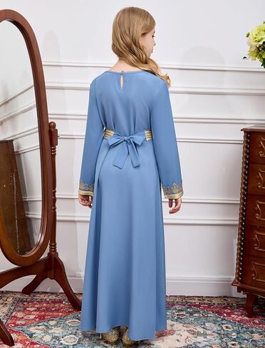 Obeeii Girls Muslim Ramadan Abaya Kids Long Long in Kuwait