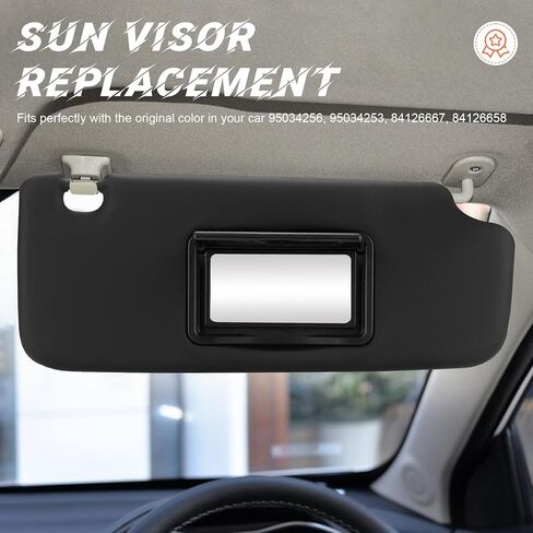 Black Passenger Side Side Sun Visor Placent متوافق مع 2011 2012 2013 2014 2015 2016 Chevy Chevrolet Cruze استبدل 95034256 ، 95034253 ، 84126667 ، 84126658 in Kuwait