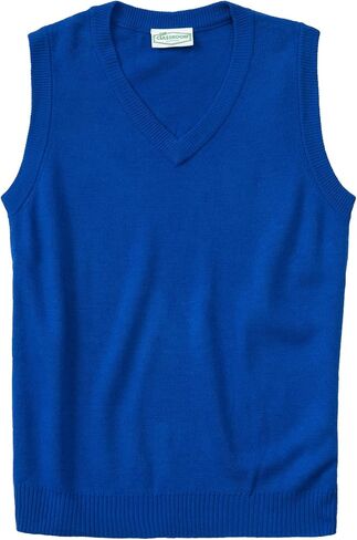 Classroom School Uniforms Men's Plus Size Adult Unisex V-Neck Sweater Vest in Kuwait