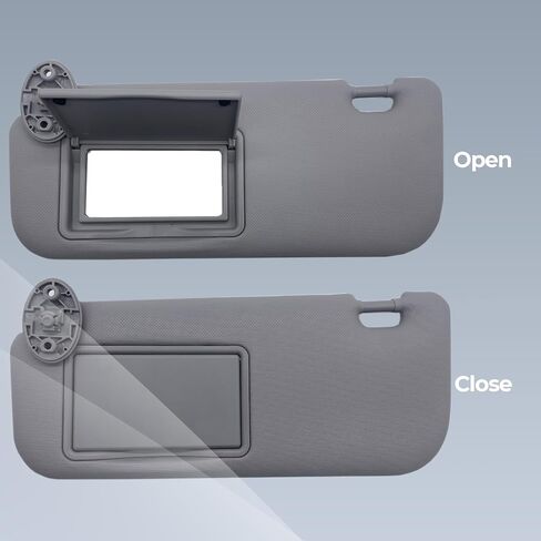 Left Driver Side Sun Visor متوافق مع Toyota Corolla 2014 2015 2015 2017 2018 استبدال Sun Shade Gray (جانب السائق الأيسر الرمادي) in Kuwait