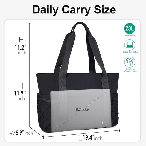 NOL Tote Bag for Women, Lightweight Quilted Puffer Tote Work Bag with Zipper Compartments,Waterproof Puffy Handbag for Travel in Kuwait