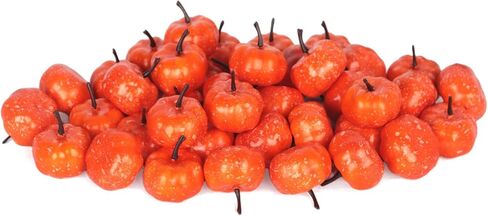 Vensovo 40 PCS Mini Mini Orange Pumpkins ، Plastic Foam Small Craft Pumpkins for Halloween ، Fall ، Decord Decor in Kuwait