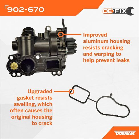 مجموعة مضخة مياه المحرك Dorman 902-670 متوافقة مع نماذج Audi/Volkswagen المحددة (OE Fix) in Saudi Arabia