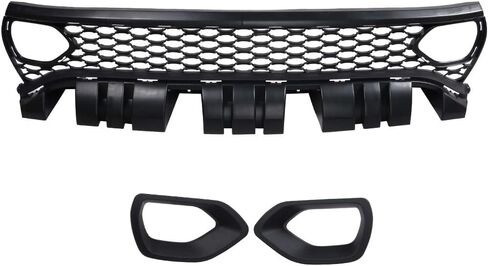 Ikon Motorsports ، الشبكة الأمامية العلوية المتوافقة مع 2015-2023 Dodge Charger SRT/SCAT Pack ، PP PP GRILLE GRILLE GURNS in Saudi Arabia