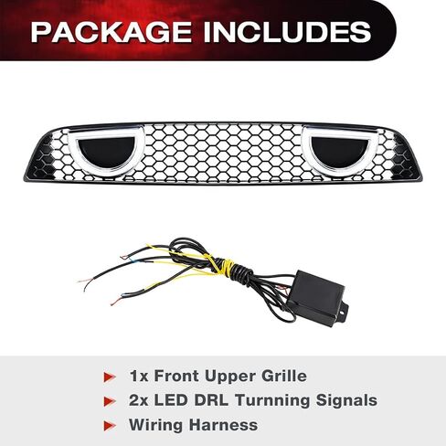 EOMD Mach 1 Grille الأمامي المصد متوافق مع 2013-2014 موستانج ث/ DRL وأضواء الدوران ، لا تناسب شيلبي/ GT500 in Kuwait