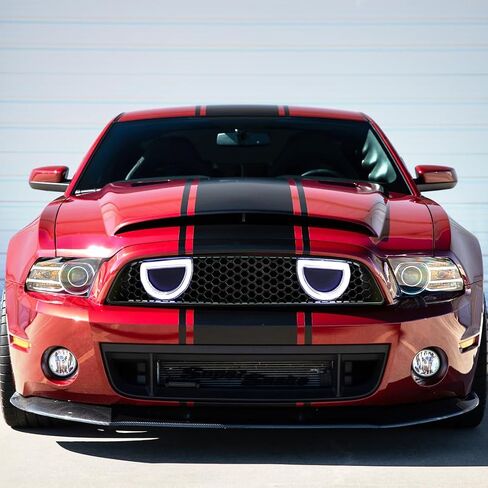 EOMD Mach 1 Grille الأمامي المصد متوافق مع 2013-2014 موستانج ث/ DRL وأضواء الدوران ، لا تناسب شيلبي/ GT500 in Kuwait