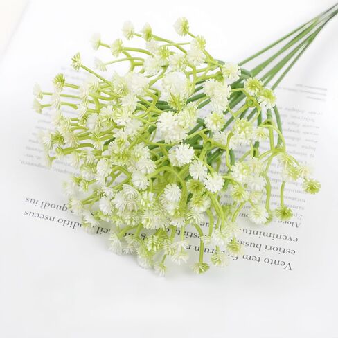 36 Pcs Mixed Color Artificial Baby's Breath Flowers, 12in Real Touch Gypsophila for DIY Wedding Floral Arrangements, Home Decor, UV Resistant, No Maintenance Needed in Saudi Arabia