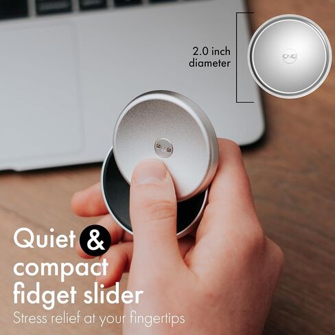 ONO Slider - لعبة فيدجيت محمولة باليد للبالغين | تساعد في تخفيف التوتر والقلق والتوتر | يعزز التركيز والوضوح | تصميم مدمج ومحمول | الألومنيوم الأسود in Saudi Arabia