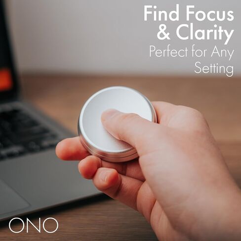 ONO Slider - لعبة فيدجيت محمولة باليد للبالغين | تساعد في تخفيف التوتر والقلق والتوتر | يعزز التركيز والوضوح | تصميم مدمج ومحمول | الألومنيوم الأسود in Saudi Arabia
