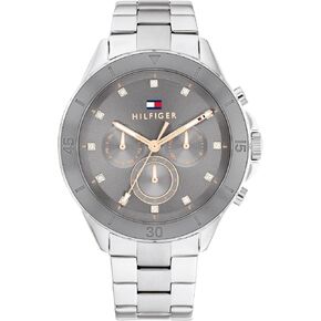 Tommy Hilfiger Women's Quartz Multifunction Watch - Stainless Steel Bracelet - 5ATM/50 Meters Water Resistance - Premium Fashion, Bold and Elegant - Gift for Her - 40mm in Saudi Arabia