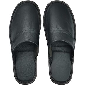 Mens Genuine Leather Slippers Non Slip Home Bedroom Shoes House Slipper Comfy Indoor Outdoor Shoes Slippers Unisex (Color : E, Size : 39/40) in Saudi Arabia
