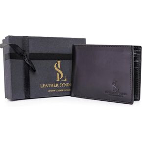 Bifold Wallet for Men with Premium Cowhide Leather Slim Wallet, Minimalist Design, Multiple Card Slots, Stylish Durable Gift-Ready Men’s Wallet (Brown) in Saudi Arabia