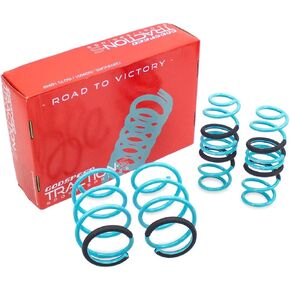 Godspeed LS-TS-HA-0027 Traction-S Performance Lowering Springs, Reduce Body Roll, Improved Handling, Set of 4, compatible with Honda Civic Non-Si (FC/FK) 2016-21 in Kuwait