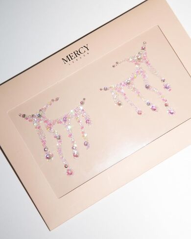 Blood Tears Face Jewels by Mercy London Vampire Costume Accessories Face Gems Jewels All In One Headpiece Stick On in Kuwait