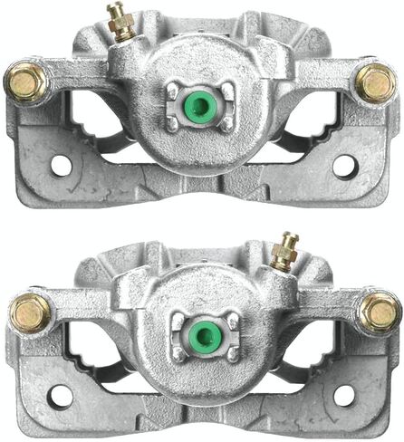 AutoShack Front Brake Calipers Set of Assembly with Bracket Replacement for 2003-2011 Honda Civic 2007-2008 Fit 2002-2006 Acura RSX 1.3L 1.5L 2.0L FWD Driver and Passenger Side BC29926PR in Saudi Arabia