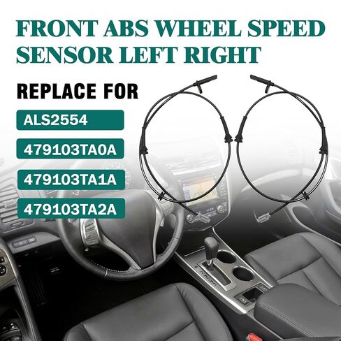 2 Pcs Front ABS Wheel Speed Sensor Left Right Fit for Nissan Altima 2013-2018,Nissan Maxima 2016-2022 Replace for ALS2554 479103TA0A 479103TA1A in Saudi Arabia