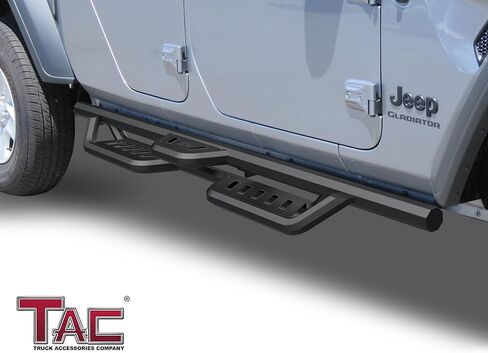 TAC Gen5HD Running Boards W/T 4"-Drop Compatible with 2020-2025 Jeep Gladiator JT Truck| Side Steps| Nerf Bar| Two-Stair| 2 pcs in Saudi Arabia