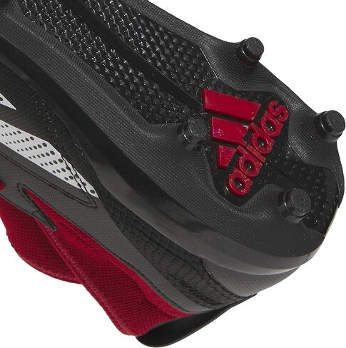 Adidas Men's Adizero Impact.2 Sneaker American Football Sneaker ، Black/White/Team Power Red ، 14 in Saudi Arabia