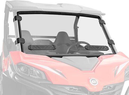 SuperATV Scratch Resistant Vented Full Windshield for CFMOTO ZForce 950 Sport | Made of 1/4" Polycarbonate | Comes Complete With All Hardware For Easy Installation | Includes Pre-installed Bulb Seal in Saudi Arabia