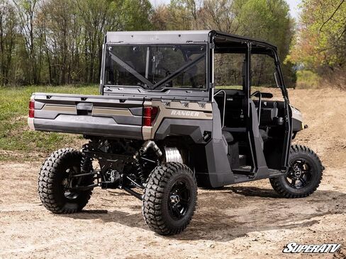 SuperAtv Polaris Ranger XP 1000 خلفي الزجاج الأمامي | 2023+ | البولي كربونات قياسي - داكن الصبغة in Saudi Arabia