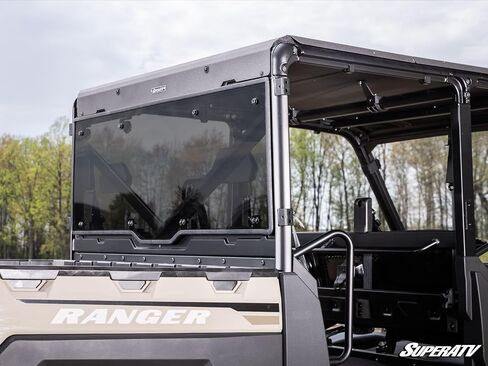 SuperAtv Polaris Ranger XP 1000 خلفي الزجاج الأمامي | 2023+ | البولي كربونات قياسي - داكن الصبغة in Saudi Arabia