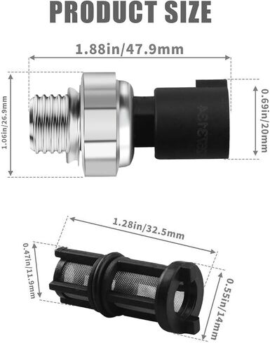 12677836 Oil Pressure Sensor Compatible with 2003-2008 Chevy Silverado 1500 2500 3500 Express,Corvette,Suburban,Avalanche Tahoe Cadillac,CTS,Escalade GMC Sierra,Savana,Yukon,Envoy in Kuwait