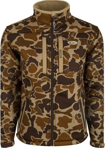 Drake Waterfowl LST Silencer Full Zip Jacket Old School Camo, Heavyweight Hunting Jacket in Saudi Arabia