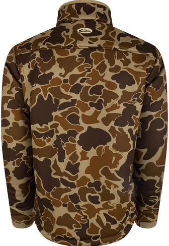 Drake Waterfowl LST Silencer Full Zip Jacket Old School Camo, Heavyweight Hunting Jacket in Saudi Arabia