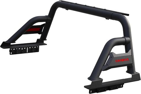 R10 Sport Bar Roll Bar for Full Size Pickup Truck, Adjustable Black Chase Rack Compatible with Ram 1500/2500/3500,Silverado,Tundra,F-Series,Sierra,Titan&Titan XD,Light Mounts in Saudi Arabia