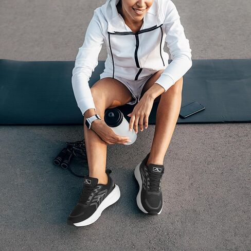 Ablanczoom Womens Walking Shoes Breathable Mesh Non-Slip Sole Lightweight Sneakers for Casual Athletic Workout in Saudi Arabia