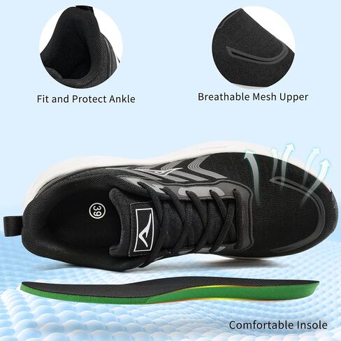 Ablanczoom Womens Walking Shoes Breathable Mesh Non-Slip Sole Lightweight Sneakers for Casual Athletic Workout in Saudi Arabia
