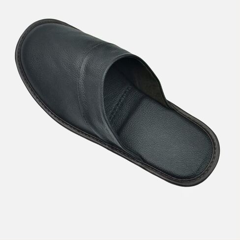 Mens Genuine Leather Slippers Non Slip Home Bedroom Shoes House Slipper Comfy Indoor Outdoor Shoes Slippers Unisex (Color : E, Size : 39/40) in Saudi Arabia