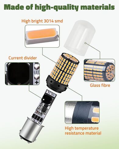 2048201600 2048201500 Brake Light Bulb Fit for Mercedes Benz W204 C-Class C250 C300 C350 C63 AMG 2008-2012 2014-2015, Tail/Turn Signal Bulb, 7 Pack in Saudi Arabia