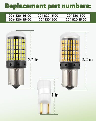 2048201600 2048201500 Brake Light Bulb Fit for Mercedes Benz W204 C-Class C250 C300 C350 C63 AMG 2008-2012 2014-2015, Tail/Turn Signal Bulb, 7 Pack in Saudi Arabia
