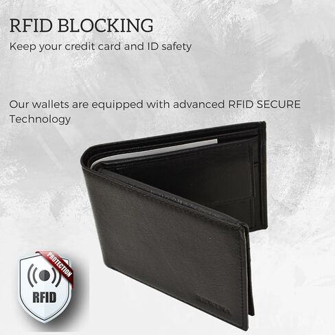 محفظة جلدية ، محفظة ثنائية الأزرق ، حظر RFID ، جيب أمامي نحيف ، نافذة معرفتين ، جيب عملة مغناطيس ، محافظ للرجال in Saudi Arabia